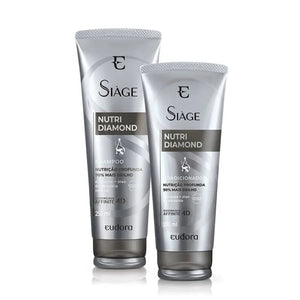 Eudora Kit Siàge Nutri Diamond Deep Nourishing 4d Conditioning Shampoo - BuyBrazil