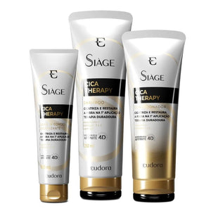 Eudora Siàge Kit Cica-therapy: Shampoo 250ml + Conditioner 200ml + Leave-in 100ml - BuyBrazil