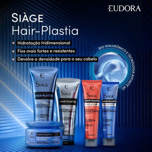 Eudora Siàge Kit Hair Plastia Shampoo + Mask + Conditioner - BuyBrazil