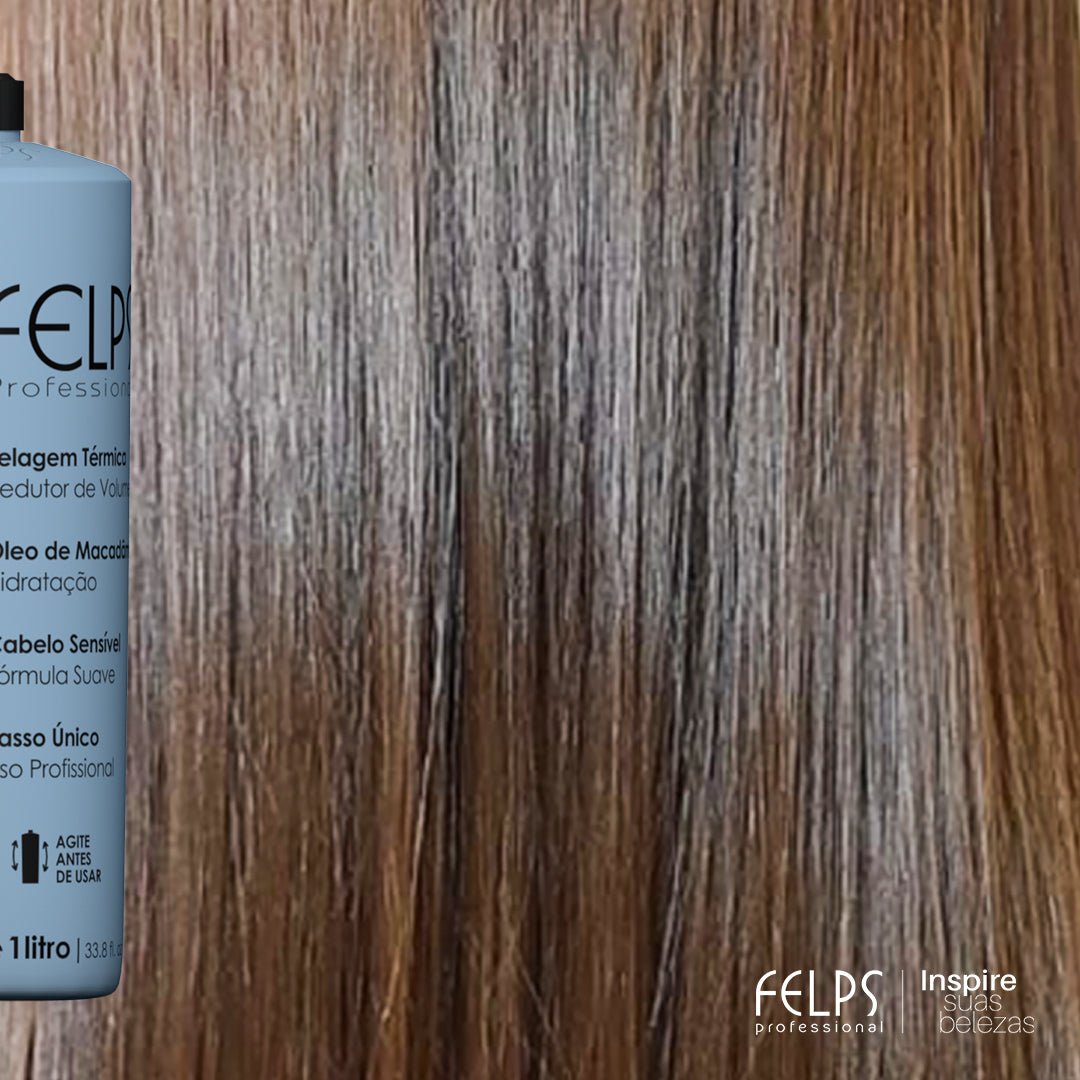 Felps Omega Zero Unique Sensitive - Progressive Brush Brazilian Keratin Heir Treatment 500ml/16.9 fl.oz. - BuyBrazil