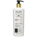 FELPS RP Premium Repositor de Massa hair care bottles, 2x500ml, with creamy hair treatment and conditioner for nourishing hair.