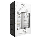 FELPS RP Premium Repositor de Massa hair care set with two 500ml bottles of nourishing hair treatment liquid.