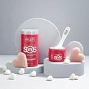FELPS SOS Hair Reconstruction Mask 1kg jar for deep conditioning and repair of damaged hair, in natural hair care setting.