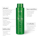 FIT COSMETICS Amazon Oil Brazilian Keratin hair treatment in a 1000ml bottle with a brush for smoothing and conditioning hair.