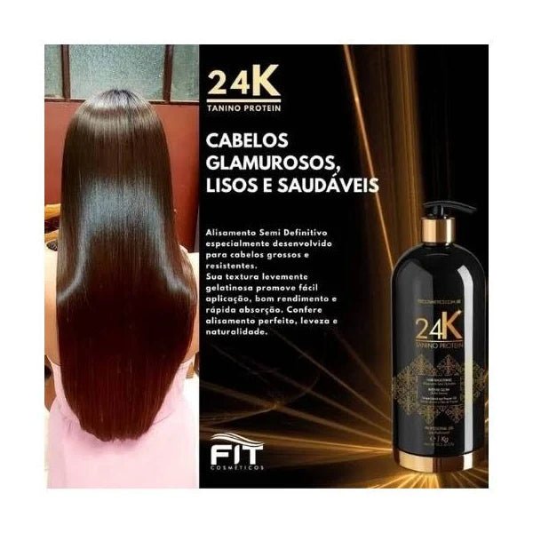 Fit Cosmetics Tanino 24k semi-definite progressive hair brush, 1000ml, designed for professional hair care and styling.