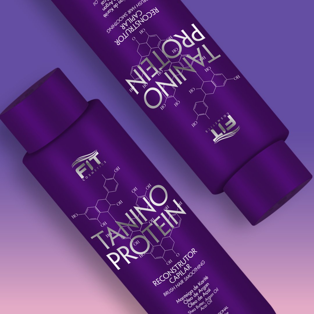 Fit Cosmetics Tanino Protein Progressive Brush hair care product in 1000ml bottle, designed for nourishing and strengthening hair.