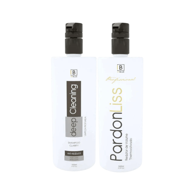 Inblue Professional - Deep Clean Shampoo Kit Inblue And Progressive Pardon Liss 2x1L / 2x33.8 FL.OZ - BuyBrazil