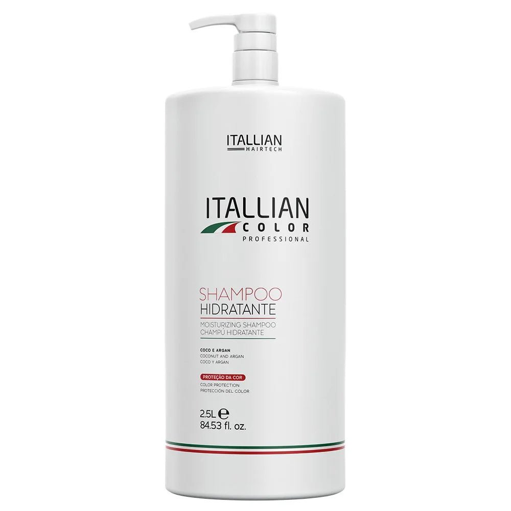 Kit Itallian Color Washbasin Moisturizing Shampoo 2500ml/84,5 fl.oz, Conditioner 2500ml/84,5 fl.oz And Mask 2 Kg/ 70.55 oz. - BuyBrazil