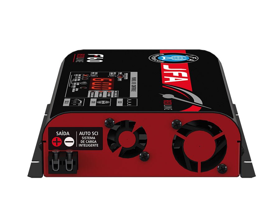 Automotive Charger Source JFA Redline F60 Sci 60A 900W 12.6V to 14.4V Bivolt with Multimeter - BuyBrazil