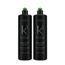 K1 Cosmetics kit Organic Repair Progressive Brush Without Formaldehyde Anti-residue Shampoo and Volume Reducer 2x1000ml/33.8 fl.oz - BuyBrazil