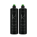 K1 Cosmetics kit Organic Repair Progressive Brush Without Formaldehyde Anti-residue Shampoo and Volume Reducer 2x1000ml/33.8 fl.oz - BuyBrazil
