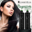 K1 Cosmetics kit Organic Repair Progressive Brush Without Formaldehyde Anti-residue Shampoo and Volume Reducer 2x1000ml/33.8 fl.oz - BuyBrazil