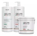 Kit Itallian Color Washbasin Moisturizing Shampoo 2500ml/84,5 fl.oz, Conditioner 2500ml/84,5 fl.oz And Mask 2 Kg/ 70.55 oz. - BuyBrazil
