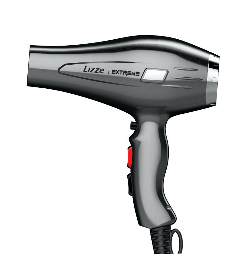 Lizze Professional Ultra Fast Extreme Hair Dryer with 2400W power, 392°F temperature, and ergonomic design for fast styling.