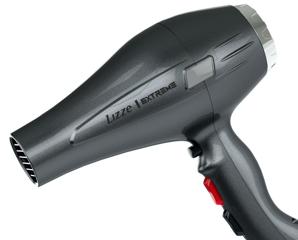 Lizze Professional Ultra Fast Extreme Hairstyling Dryer with 2400W power and adjustable temperature for fast hair drying.
