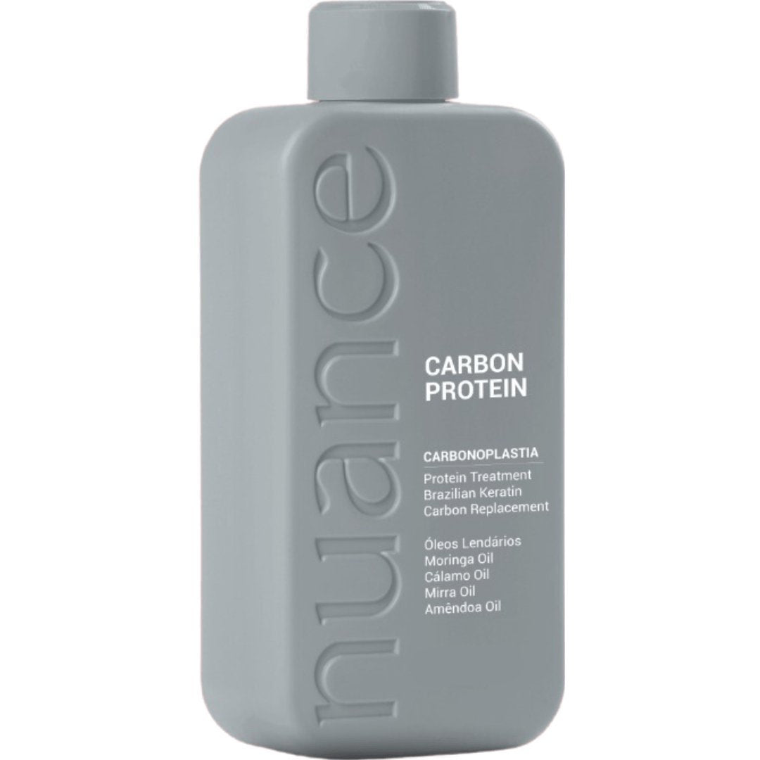 Nuance Professional Carbon Protein Cabonoplasty Hair Treatment in 100ml bottle, designed for hair repair and strengthening.