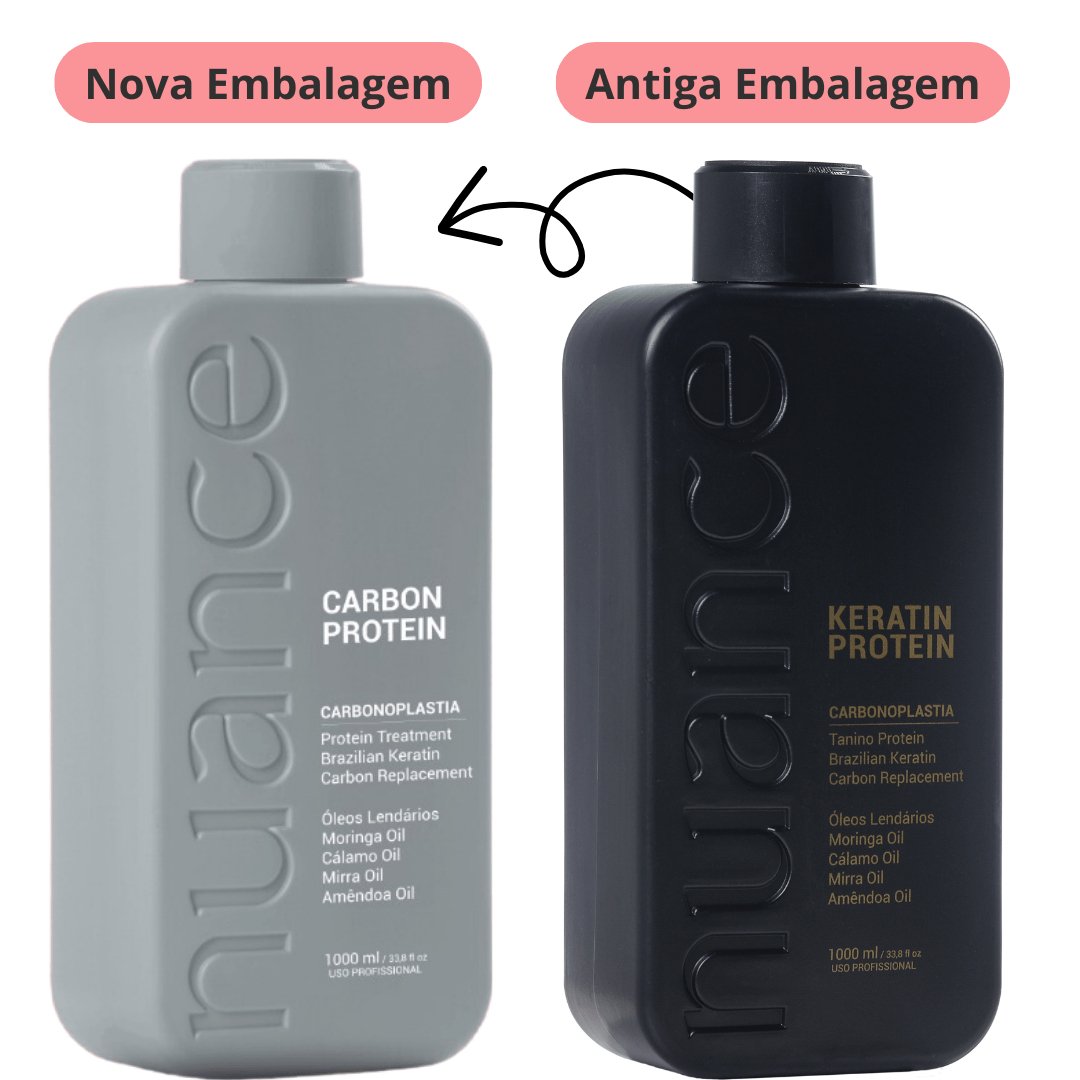 Nuance Professional Carbon Protein Brazilian Hair Treatment in 100ml bottle, designed for nourishing and strengthening hair care.