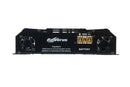 Powerus PW3500 1-ohm car amplifier delivering 3500 watts RMS with visible control knobs and power connections.