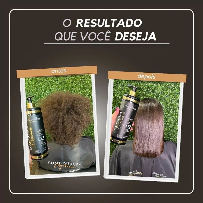 Professional Organic Progressive Kit Premium Line - Amazon Therapy Supreme Organic Compaction - BuyBrazil