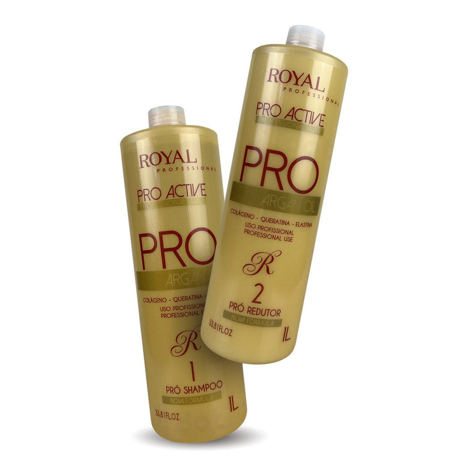 Royal Professional Pro Active Argan Oil Progressive Brush 2x1000ml/33.8 fl.oz - BuyBrazil