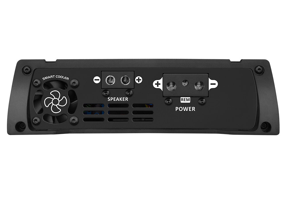 Taramps HD3000 car audio amplifier showing front panel with controls and branding, capable of 3000 watts RMS output.