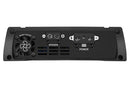 Taramps HD3000 car audio amplifier showing front panel with controls and branding, capable of 3000 watts RMS output.