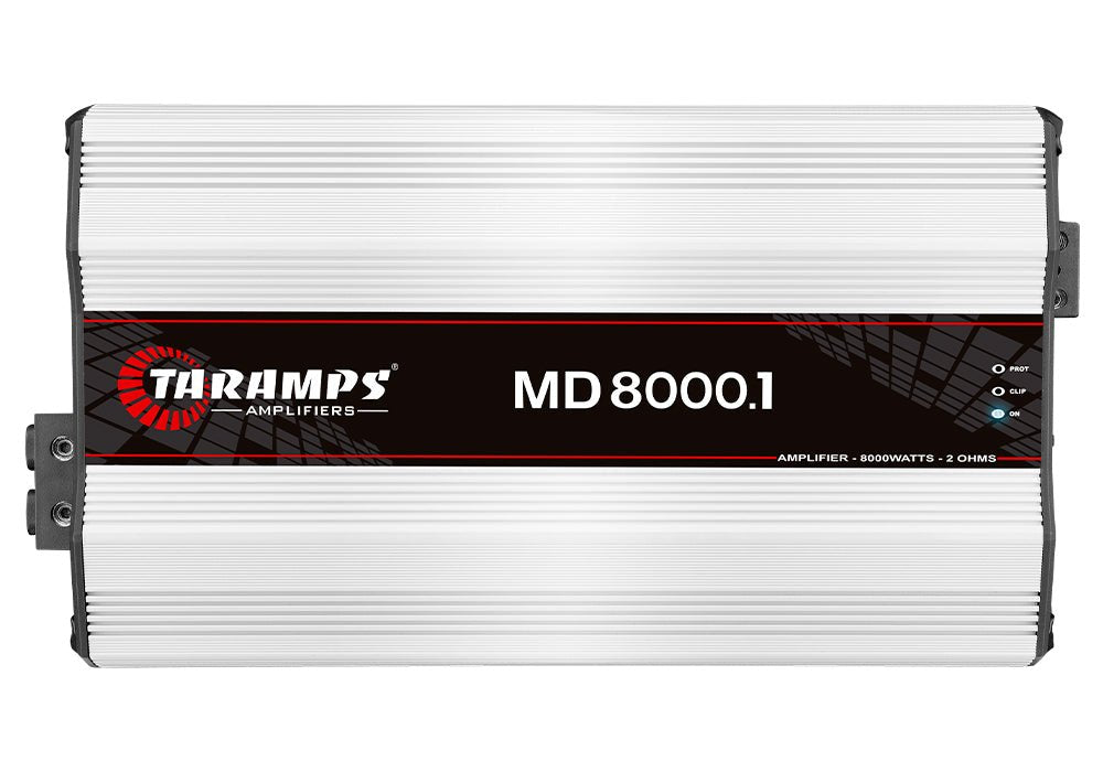 TARAMPS MD8000.1 AMPLIFICADOR DE AUDIO PARA COCHE DE 8000 WATTS RMS