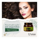 Three Therapy Nanoplasty 1L and Teia Caviar 500g for hair straightening without formaldehyde and capillary reconstruction.