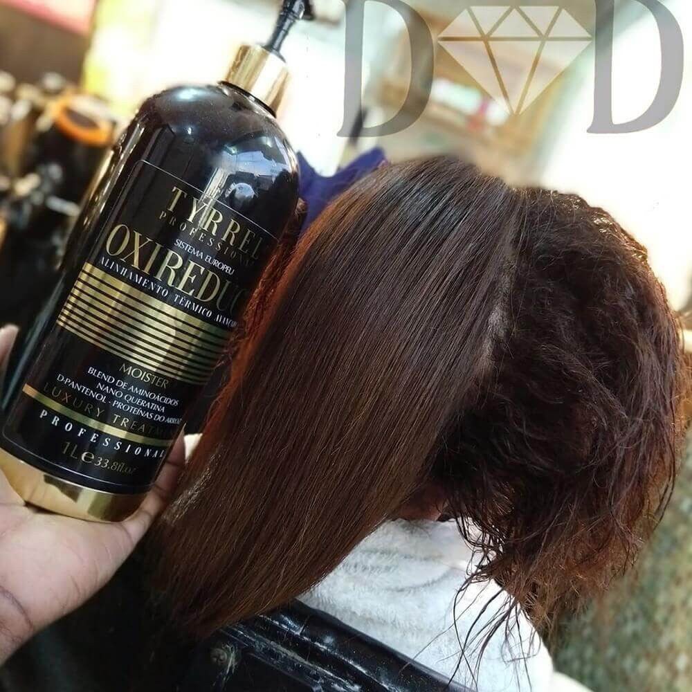 Tyrrel Oxireduct Thermal Alignment Hair Care product in 1000ml bottle, designed for formaldehyde-free hair treatment.